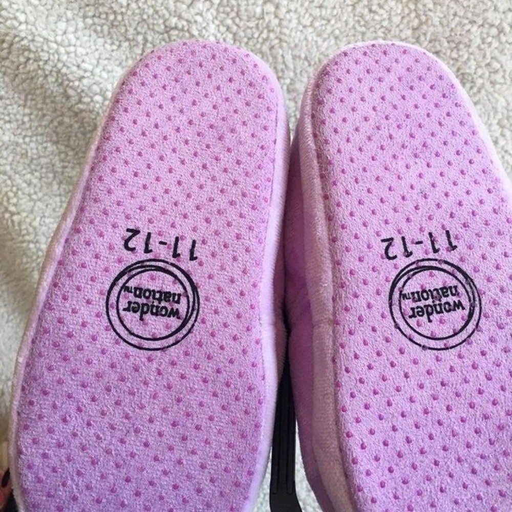 NWT Wonder Nation slippers‎ 11/12 Sweet Dreams non slip - Picture 3 of 3